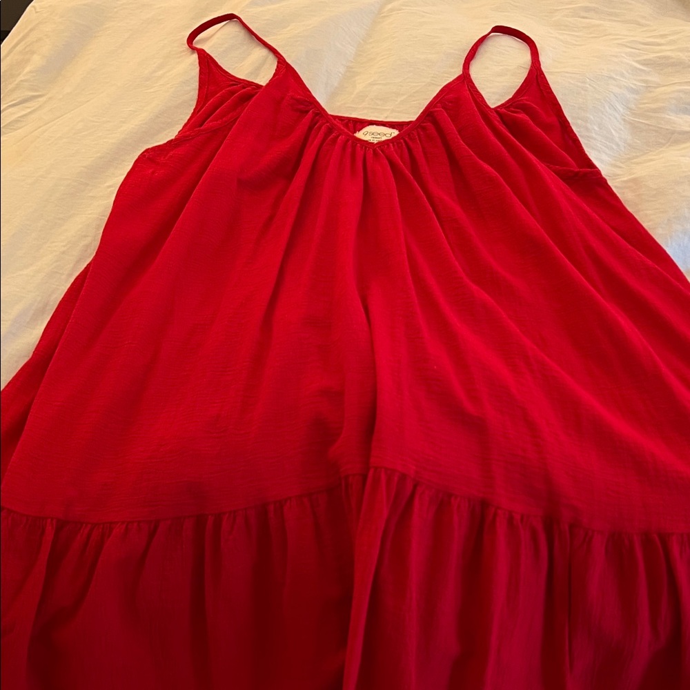 Red Women's Swim Coverup
